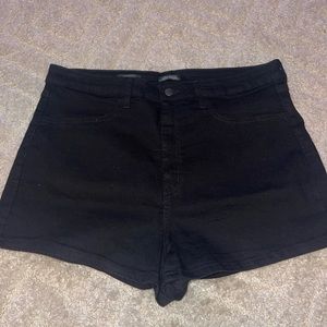 Black Denim Shorts
